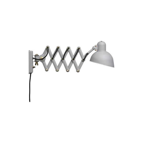 KAISER idell™ 6718-W Wall Lamp, easy grey/brass, Fritz Hansen