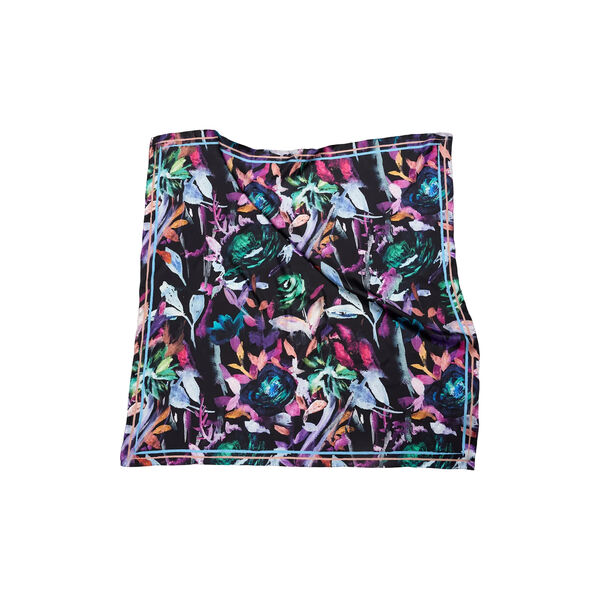DARK BLOOMS scarf, black, Bella Ballou