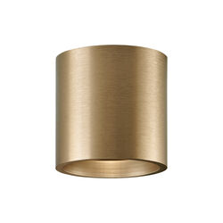 SOLO 1 Round Ceiling Light, brass, LIGHT-POINT