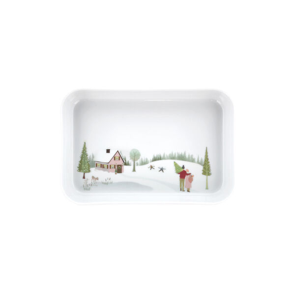 Winter Rectangular Dish 18 cm, Pillivuyt