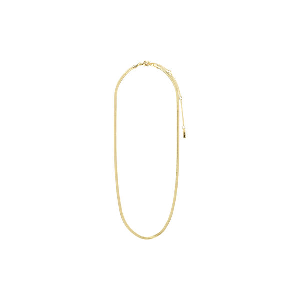JOANNA flat snake chain necklace gold-plated JOANNA flat snake chain necklace gold-plated, Pilgrim