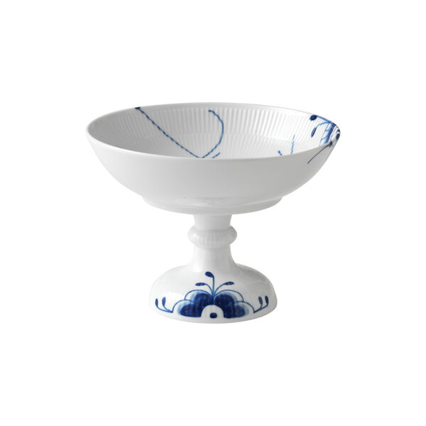 Blue Fluted Mega Bowl On Stand 80 cl, Royal Copenhagen
