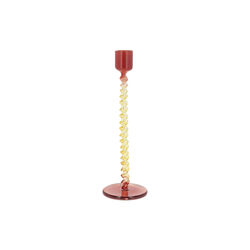 Styles Glass Candlestick, red/yellow, Villa Collection