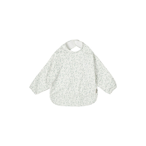 Sleeved Bib, green leaves, Cam Cam Copenhagen
