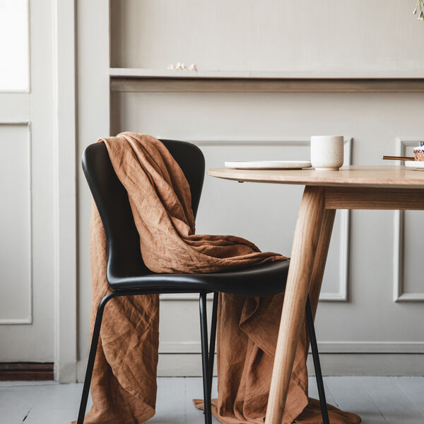 PLAYdinner Round Ø120 Dining Table with Extension, natural oiled oak, Bruunmunch Furniture