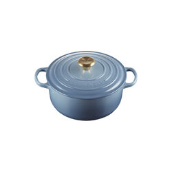 Signature round cast iron pot &Oslash; 20 cm, chambray, Le Creuset