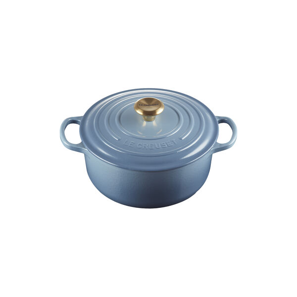 Signature round cast iron pot &Oslash; 20 cm, chambray, Le Creuset