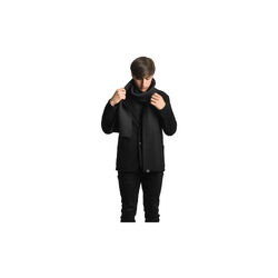 Pleece Long Scarf, black, Design House Stockholm