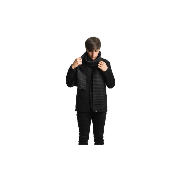Pleece Long Scarf, black, Design House Stockholm
