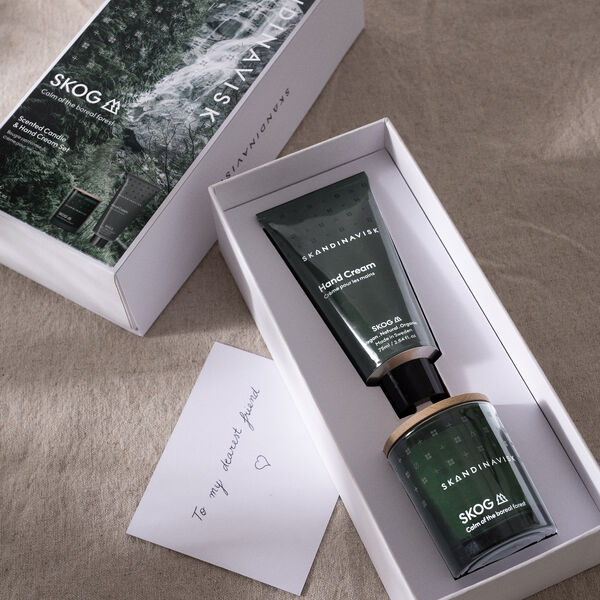 SKOG Scented Candle & Hand Cream Giftset, Skandinavisk