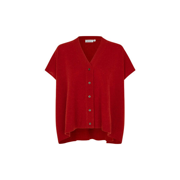 MaLucanne Cardigan, red dahlia, Masai