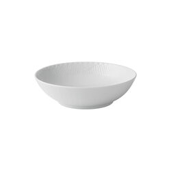 White Fluted Half Lace Bowl 110 cl, Royal Copenhagen