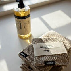 Knitted Dishcloth, light stone, Humdakin