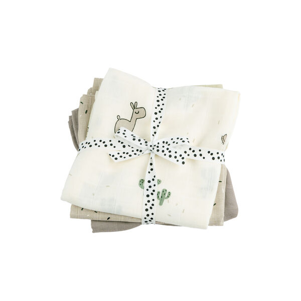 Lalee 3-pack Burp Cloth, sand, Done by Deer