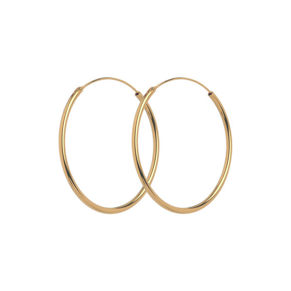 Plain Hoops, gold, Pernille Corydon Jewellery