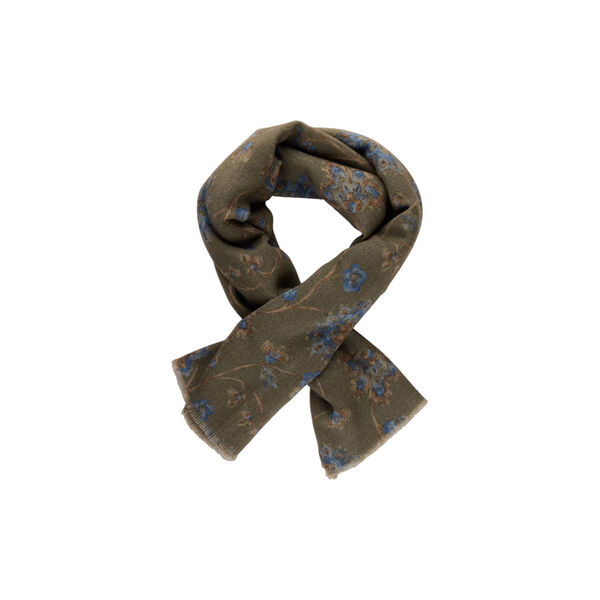 Scarf Wool, green pattern Scarf Wool, green pattern, Stenströms