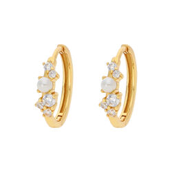 Ella Large Earrings, white, null