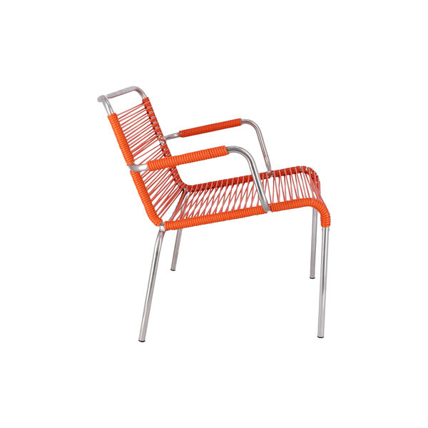 Mya Outdoor Lounge Chair with Armrests, orange Mya Outdoor Lounge Chair with Armrests, orange, FIAM
