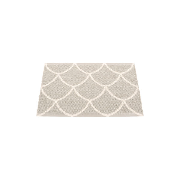Kotte Plastic Rug, linen/vanilla, Pappelina