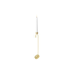 2026 Christmas Candleholder Drum, gold, Georg Jensen