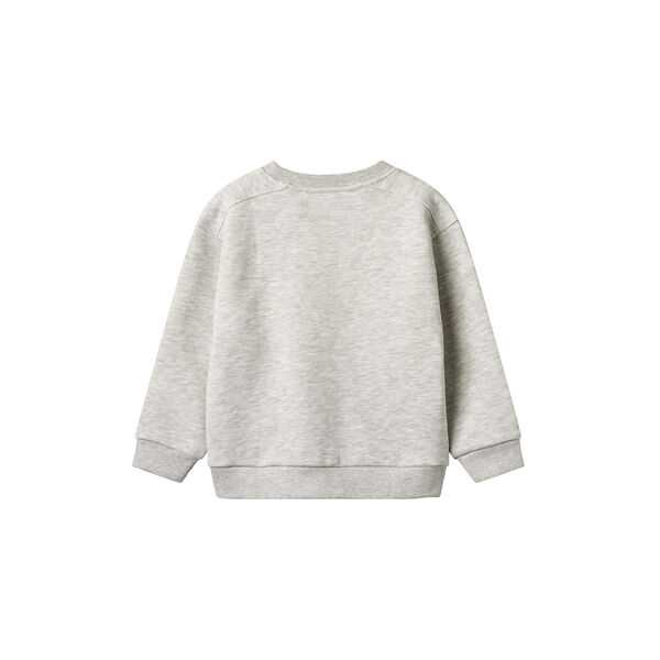 Sweatshirt L/S Ellis, light melange grey, Wheat