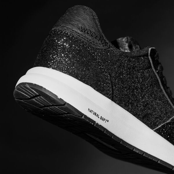 Nicoline Glitter, black, WODEN