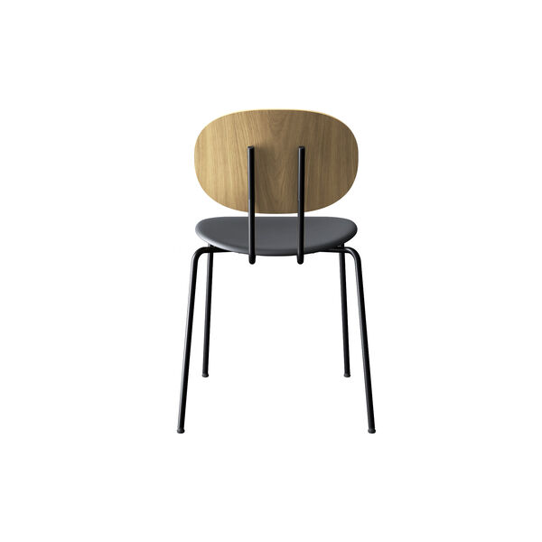 PIET HEIN Chair, white pigmented oak//Solid Black 509, Sibast Furniture