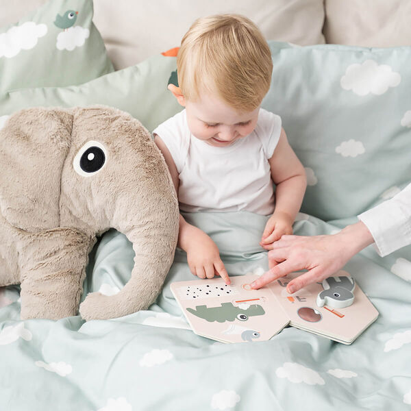 Elphee Baby Bed Linen, blue Elphee Baby Bed Linen, blue, Done by Deer