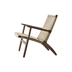 CH25 Lounge Chair, oiled walnut/natural, Carl Hansen & S&oslash;n