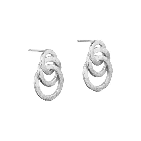 Karla trio earrings, silver plated Karla trio earrings, silver plated, Pure by Nat
