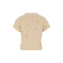 Kamitto Short-sleeved fringe blouse, bast, BITTE KAI RAND