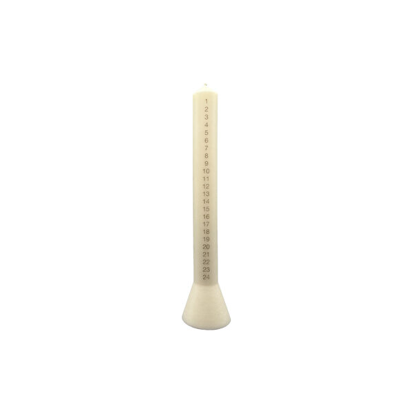 Calender Candle Hyggelyset | Ivory/gold, Alterlyset