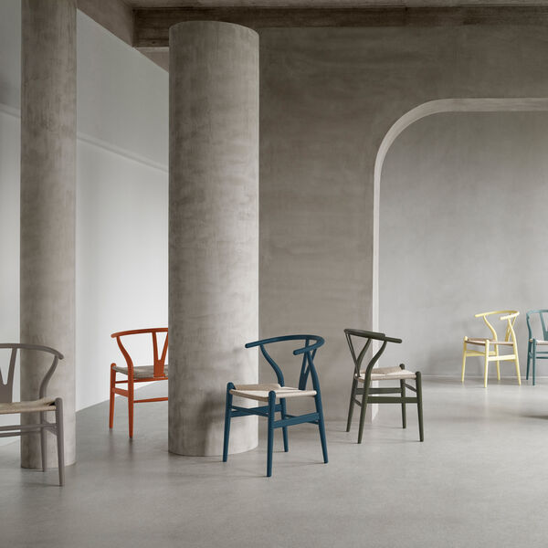 CH24 Wish Bone Chair, soft terracotta, Carl Hansen & Søn