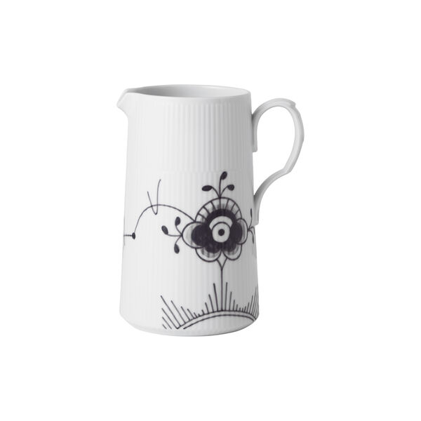 Black Fluted Mega Jug 1.5 L, Royal Copenhagen
