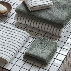DAMASK TERRY facecloth, mineral green, Georg Jensen Damask