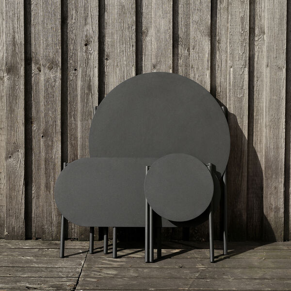 Disc Stool, black, Zone Denmark