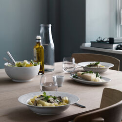 White Fluted Dish 23,5 cm, Royal Copenhagen