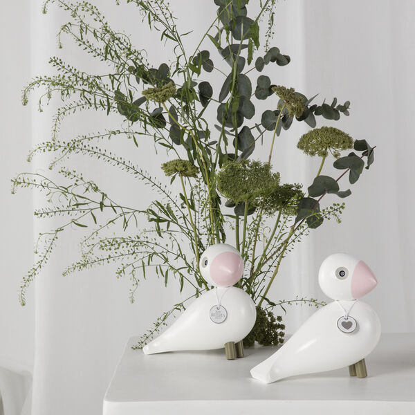 Songbird Love, white/rose, Kay Bojesen Denmark