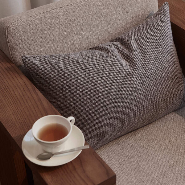 TWILIGHT Cushion, brown melange, Georg Jensen Damask