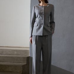 Peny Madelina pants, grey stripe, PBO