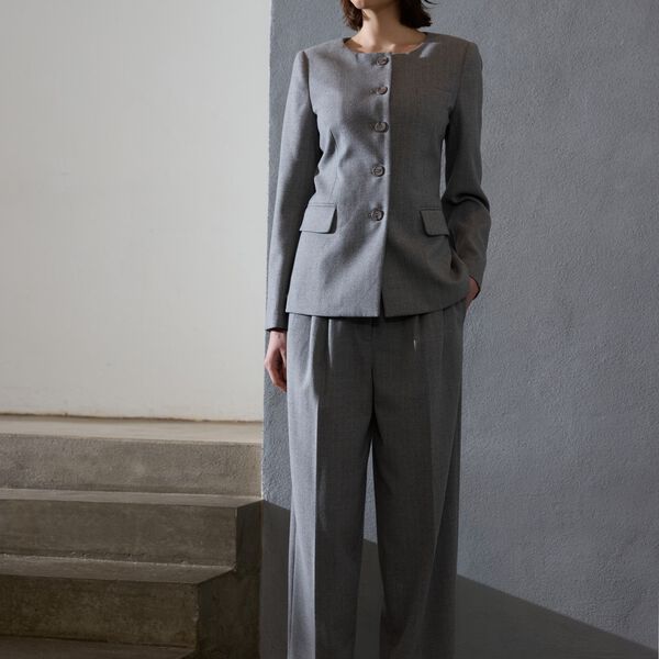 Peny Madelina pants, grey stripe Peny Madelina pants, grey stripe, PBO