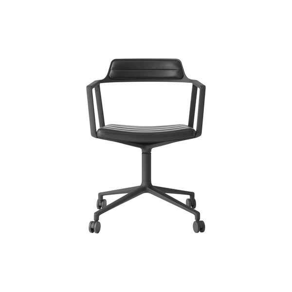 VIPP452 Swivel Chair with Castors, black/black, Vipp