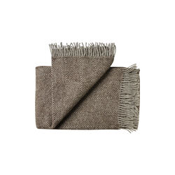 Fan&oslash; Throw, 00108 ash brown, Silkeborg Uldspinderi