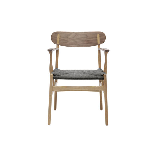 CH26 Dining Chair, oiled oak/oiled walnut/black, Carl Hansen & S&oslash;n
