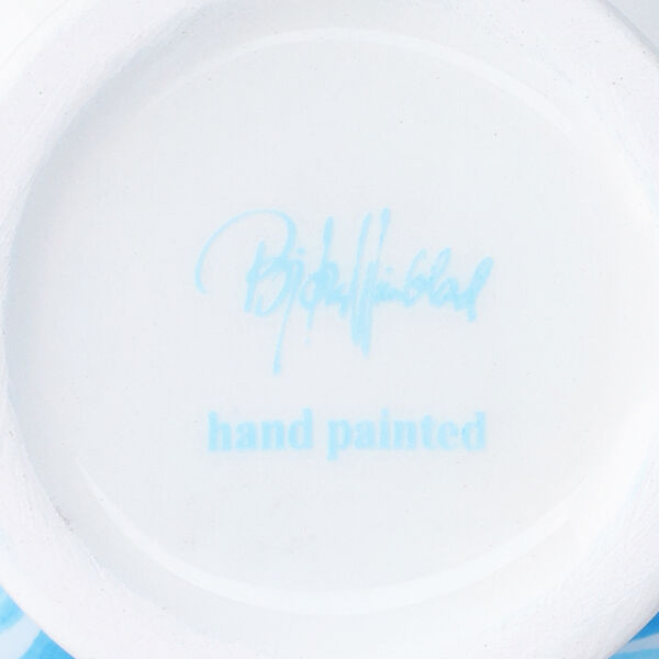 Titania Candle holder, light blue, Bj&oslash;rn Wiinblad