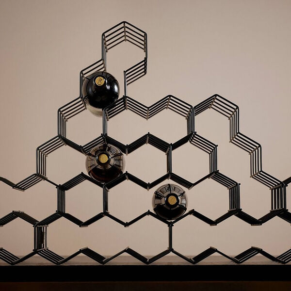 Rocks Wine rack 5 bottles, black, Zone Denmark