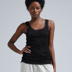 Donna Top, black, Seamless Basic