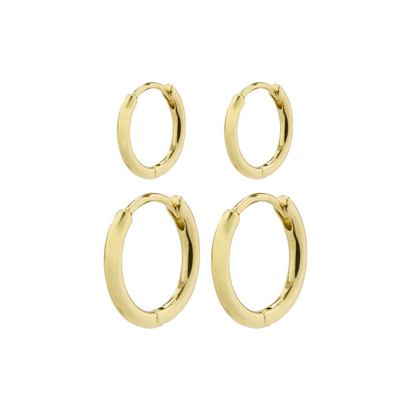 ARIELLA Hoops 2 in 1 set, gold plated, Pilgrim
