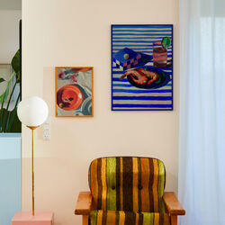 Shrimp & Stripes Poster, Paper Collective