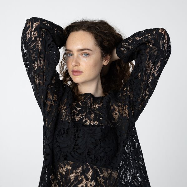 Lace blouse, black, Coster Copenhagen